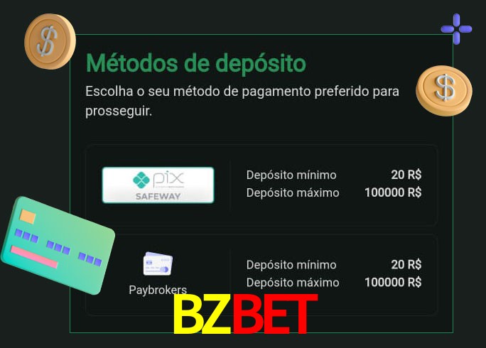 O cassino BZBETbet oferece uma grande variedade de métodos de pagamento